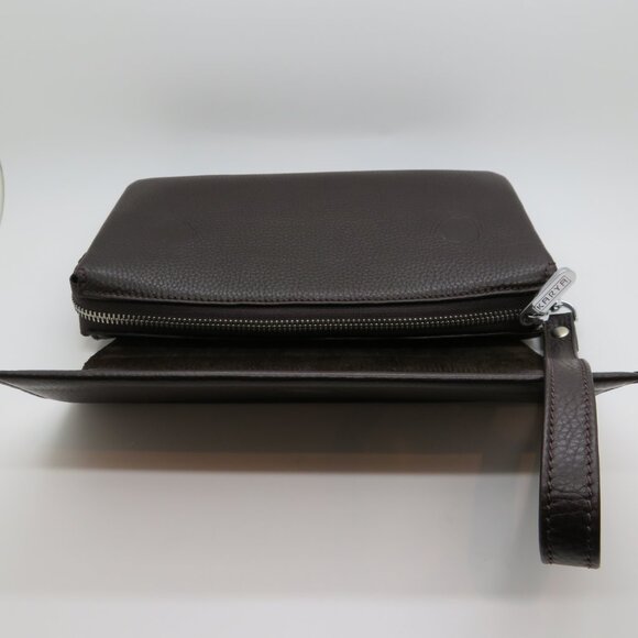 Women Handheld Wristlet Clutch Brown Leather Karya Small Strap Wallet Handbag - Picture 16 of 16